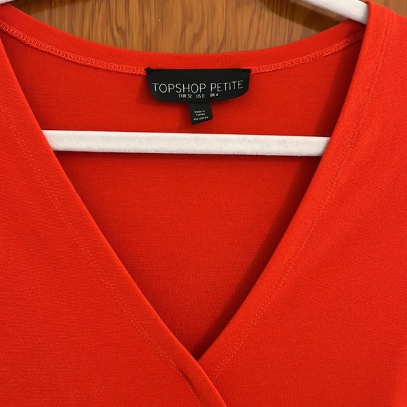 TopShop Petite red dress, size 0. - Picture 4 of 6